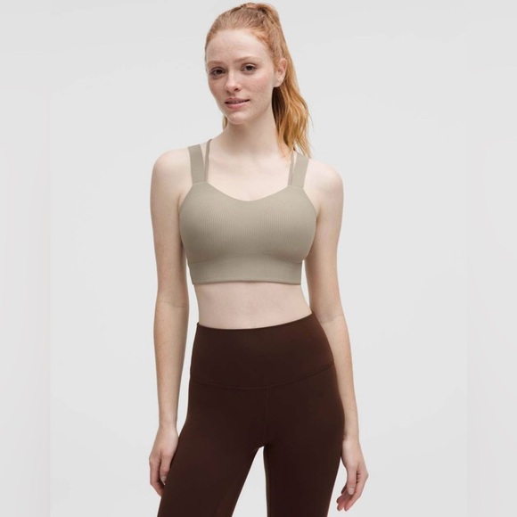 Lululemon Like a Cloud Ribbed Longline Bra *Light Support, D/DD Cup - Picture 1 of 5
